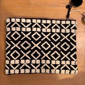 Sole Society Bags - Sole Society Bronte Pom embroidered clutch pouch Sole Society Bags - Sole Society Bronte Pom embroidered clutch pouch